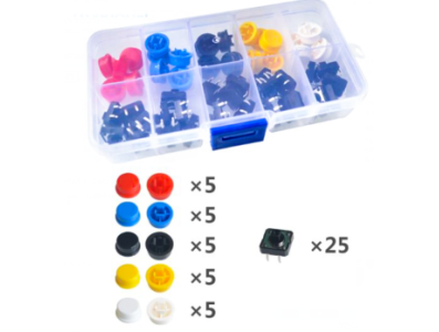 Kit com 25 unidades de bot&otilde;es e interruptores de painel - Imagem 7