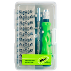 Conjunto de Chaves de Precis&atilde;o Multiuso 32 em 1 Verde N&ordm; 6011-A