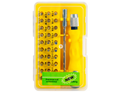 Kit multiuso de chaves de precis&atilde;o 32 em 1 amarelo (No.6011-A) - Imagem 1