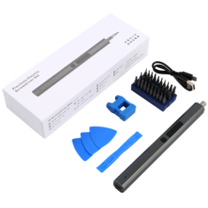 Kit de chave de fenda eletr&ocirc;nica 36 em 1 azul Procision