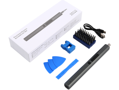 Kit de chave de fenda eletr&ocirc;nica 36 em 1 azul Procision - Imagem 1