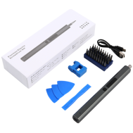Kit de chave de fenda eletr&ocirc;nica 36 em 1 azul Procision