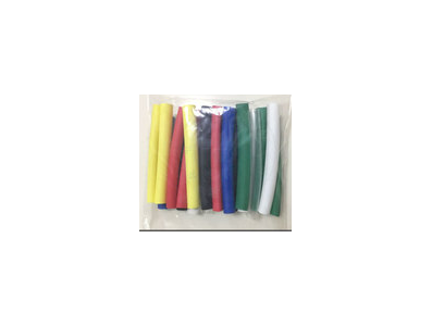 Conjunto de 21 tubos termorretr&aacute;teis de silicone coloridos 6,0 mm em bolsa - Imagem 7