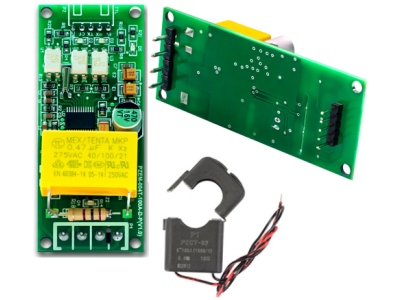 M&oacute;dulo PZEM-004T-D-P 4 pinos com comunica&ccedil;&atilde;o serial TTL para aquisi&ccedil;&atilde;o de dados de tens&atilde;o AC, corrente e pot&ecirc;ncia com CT aberto - Imagem 1