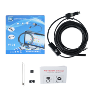 Acess&oacute;rio Arduino Endosc&oacute;pio USB 7 mm 3 em 1 HD para Android, 5 m IP67 &agrave; prova d'&aacute;gua, 6 LEDs