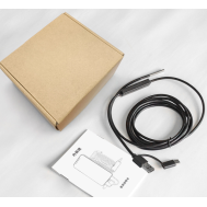 Endosc&oacute;pio industrial cabo semirr&iacute;gido 3,5 m 720p sonda 3,9 mm 3 em 1 Micro/Type-C/USB &agrave; prova d'&aacute;gua IP67 6 LEDs
