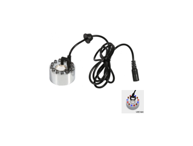 Nebulizador de n&eacute;voa DC 24V 16 mm 12 LEDs em liga 46 x 38 mm - Imagem 1