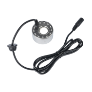 M&oacute;dulo nebulizador de n&eacute;voa 20 mm 12 LEDs DC24V, corpo em liga met&aacute;lica