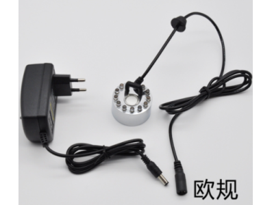 Nebulizador de n&eacute;voa DC 24V 16 mm 12 LEDs corpo em liga met&aacute;lica 46&times;38 mm plug EU para Arduino - Imagem 1