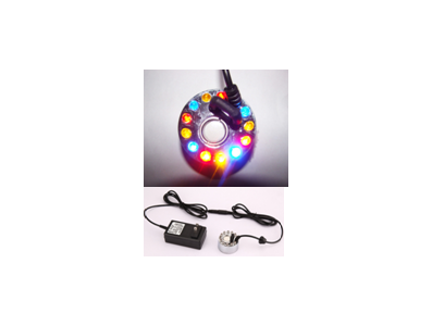 M&oacute;dulo nebulizador DC24V 20 mm 12 LEDs liga met&aacute;lica 46&times;38 mm plug EUA, acess&oacute;rio Arduino - Imagem 1