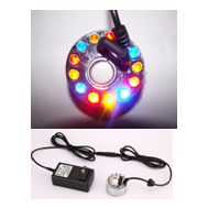M&oacute;dulo nebulizador DC24V 20 mm 12 LEDs liga met&aacute;lica 46&times;38 mm plug EUA, acess&oacute;rio Arduino