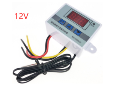 Controlador Digital de Temperatura XH-W3002 12V DC 120W Termostato Microcomputador com Cabo de 1 m - Imagem 1