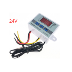 Controlador Digital de Temperatura XH-W3002 24V DC 240W Termostato microcomputador com cabo de 1 m