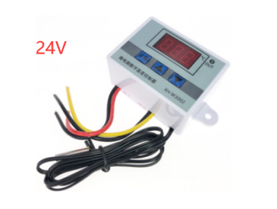 Controlador Digital de Temperatura XH-W3002 24V DC 240W Termostato microcomputador com cabo de 1 m - Imagem 1