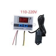 Controlador de Temperatura Digital XH-W3005, Termostato Microcomputador com cabo 1 m, 110-220 V