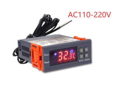 Controlador digital de temperatura STC-3000 AC110-220V, termostato microcomputador com cabo 1m, acess&oacute;rio para Arduino - Imagem 1