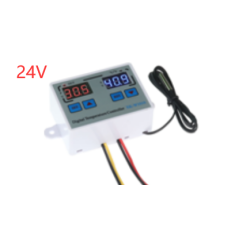 Controlador de Temperatura Digital XK-W1010 24 V DC 10 A &deg;C/&deg;F, cabo 1 m