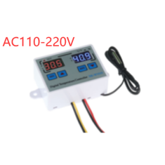 XK-W1010 Controlador de Temperatura Digital C/F AC110V-220V 10A com cabo 1m