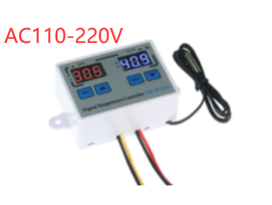 XK-W1010 Controlador de Temperatura Digital C/F AC110V-220V 10A com cabo 1m - Imagem 1