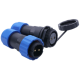Conector SD20-2PIN 2 pinos 25A IP68 &agrave; prova d'&aacute;gua tipo aviation, plug macho e soquete f&ecirc;mea, acess&oacute;rio para Arduino - Thumb - 1
