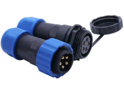 Conector avia&ccedil;&atilde;o SD20 5 pinos 25A IP68, plugue macho e soquete f&ecirc;mea &agrave; prova d'&aacute;gua - Imagem 1