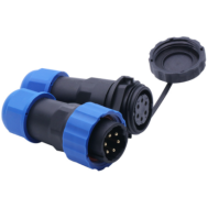 Conector aviation SD20 6 pinos 10A IP68 &agrave; prova d'&aacute;gua, plugue macho e soquete f&ecirc;mea