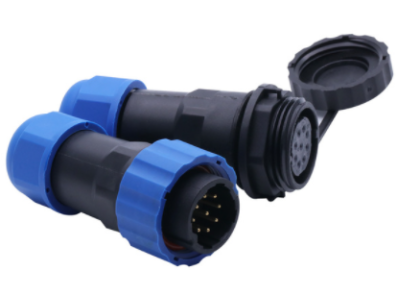 Conector SD20 9 pinos 5A IP68 tipo aviation, plug macho e soquete f&ecirc;mea &agrave; prova d'&aacute;gua - Imagem 1