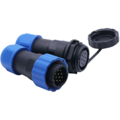 Conector SD20 10 pinos 5 A IP68 plug macho e soquete f&ecirc;mea tipo aeron&aacute;utico &agrave; prova d'&aacute;gua