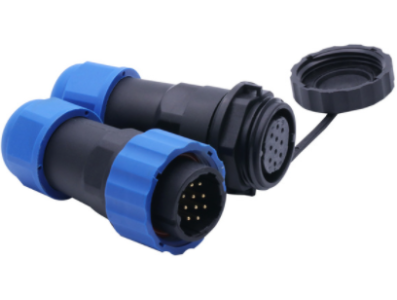 Conector SD20 10 pinos 5 A IP68 plug macho e soquete f&ecirc;mea tipo aeron&aacute;utico &agrave; prova d'&aacute;gua - Imagem 1