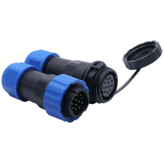 Conector SD20 14 pinos 5A IP68 tipo aviation, plugue macho e soquete f&ecirc;mea &agrave; prova d'&aacute;gua