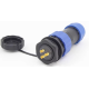 Conector aviador SD20 3 pinos 25A IP68 &agrave; prova d'&aacute;gua com porca traseira, plugue macho e soquete f&ecirc;mea - Thumb - 1