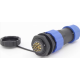 Conector de avia&ccedil;&atilde;o SD20 14 pinos 5A IP68 com porca traseira, plug macho e soquete f&ecirc;mea - Thumb - 1
