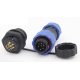 SD13 conector tipo aviation 7 pinos 5A IP68 com porca traseira, plug macho e soquete f&ecirc;mea - Thumb - 1