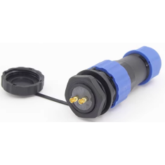 Conector tipo avia&ccedil;&atilde;o SD16 2 pinos 10A IP68 plugue macho com porca traseira e soquete f&ecirc;mea