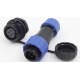 Conector SD16 4 pinos 5A IP68, plugue macho e soquete f&ecirc;mea com porca traseira &agrave; prova d'&aacute;gua (aviation) - Thumb - 1