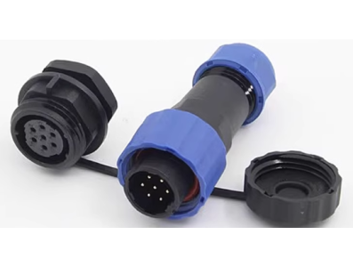 Conector SD16 7 pinos IP68 5A com porca traseira, plugue macho e soquete f&ecirc;mea avia&ccedil;&atilde;o - Imagem 1