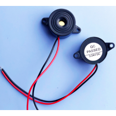 Buzzer ativo 23 x 10 mm 95 dB DC 3-24 V com cabo 10 cm, acess&oacute;rio para Arduino