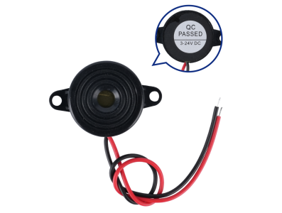 SFM-20B Buzzer ativo 23&times;12 mm som cont&iacute;nuo DC 3-24 V com cabo - Imagem 1