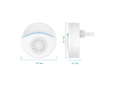 Emissor ultrass&ocirc;nico eletr&ocirc;nico com plug US, acess&oacute;rio para Arduino - Imagem 1