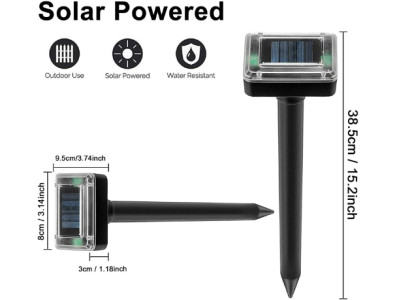 Big Square Repelente Ultrass&ocirc;nico Solar para Toupeiras, Acess&oacute;rio para Arduino - Imagem 1