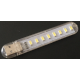 Mini lumin&aacute;ria noturna em U branca 8 LEDs 5V, acess&oacute;rio para Arduino - Thumb - 1