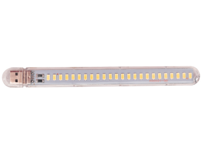 Mini lumin&aacute;ria noturna em U 24 LEDs 5V, luz quente, acess&oacute;rio para Arduino - Imagem 1