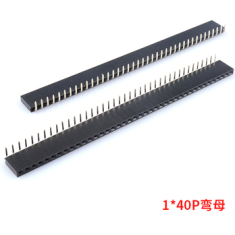 Conector angular 90&deg; 1x40 pinos 2,54 mm (mother)