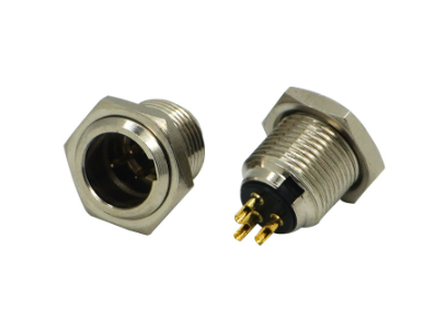 Conector soquete macho Mini XLR 3 pinos - Imagem 1