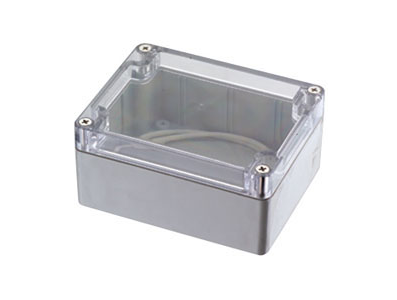 Caixa de jun&ccedil;&atilde;o ABS IP65 100 x 68 x 50 mm com tampa transparente para PCB, acess&oacute;rio para Arduino - Imagem 1
