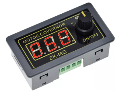 Controlador PWM para motor DC 5 a 30V (12V/24V), 5A (m&aacute;x. 15A), ajuste de velocidade, display digital, encoder e controle de cic - Imagem 1