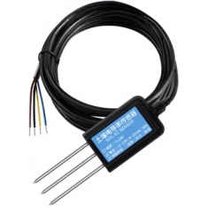 Sensor para solo com sa&iacute;da 0 a 5 V, sonda de 3 pinos e cabo 2 m