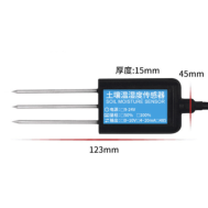 Sensor de solo com sa&iacute;da 0-10V, sonda 3 pinos e cabo 2 m