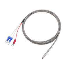 Sensor de temperatura PT100 Classe A, precis&atilde;o 0,1, 4 x 30 mm, cabo 0,5 m