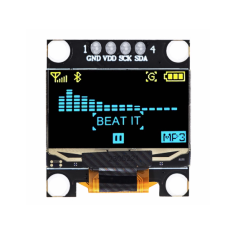 M&oacute;dulo OLED 0,96'' I2C 4 pinos SSD1306 para Shield Arduino (amarelo/azul, preto)